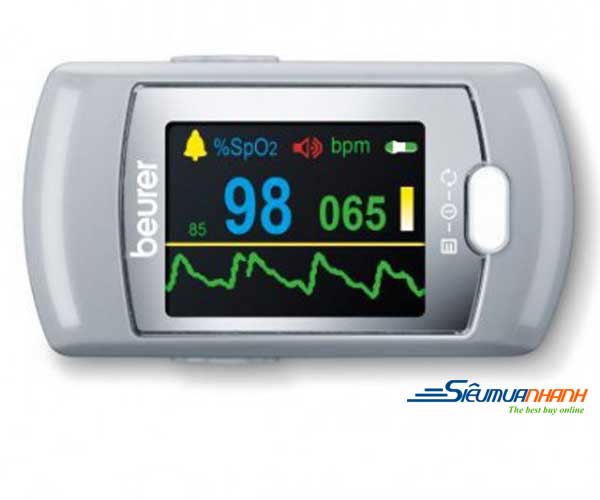 Máy đo nồng độ oxy trong máu SpO2 và nhịp tim Beurer PO80